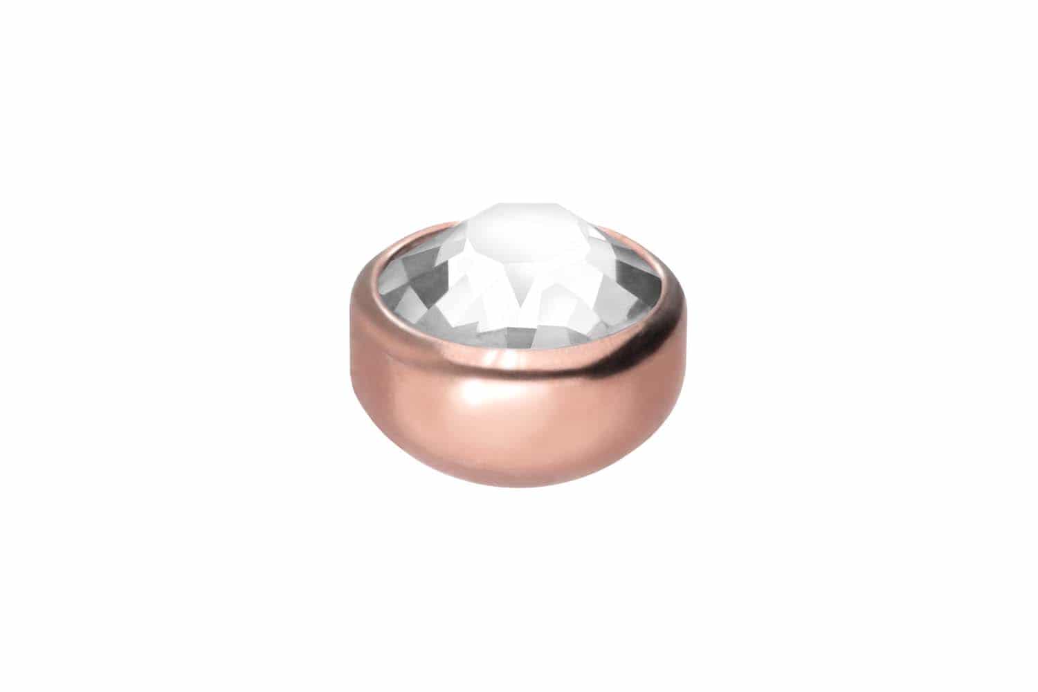 Chirurgenstahl Schraubdisc KRISTALL von Piercingline